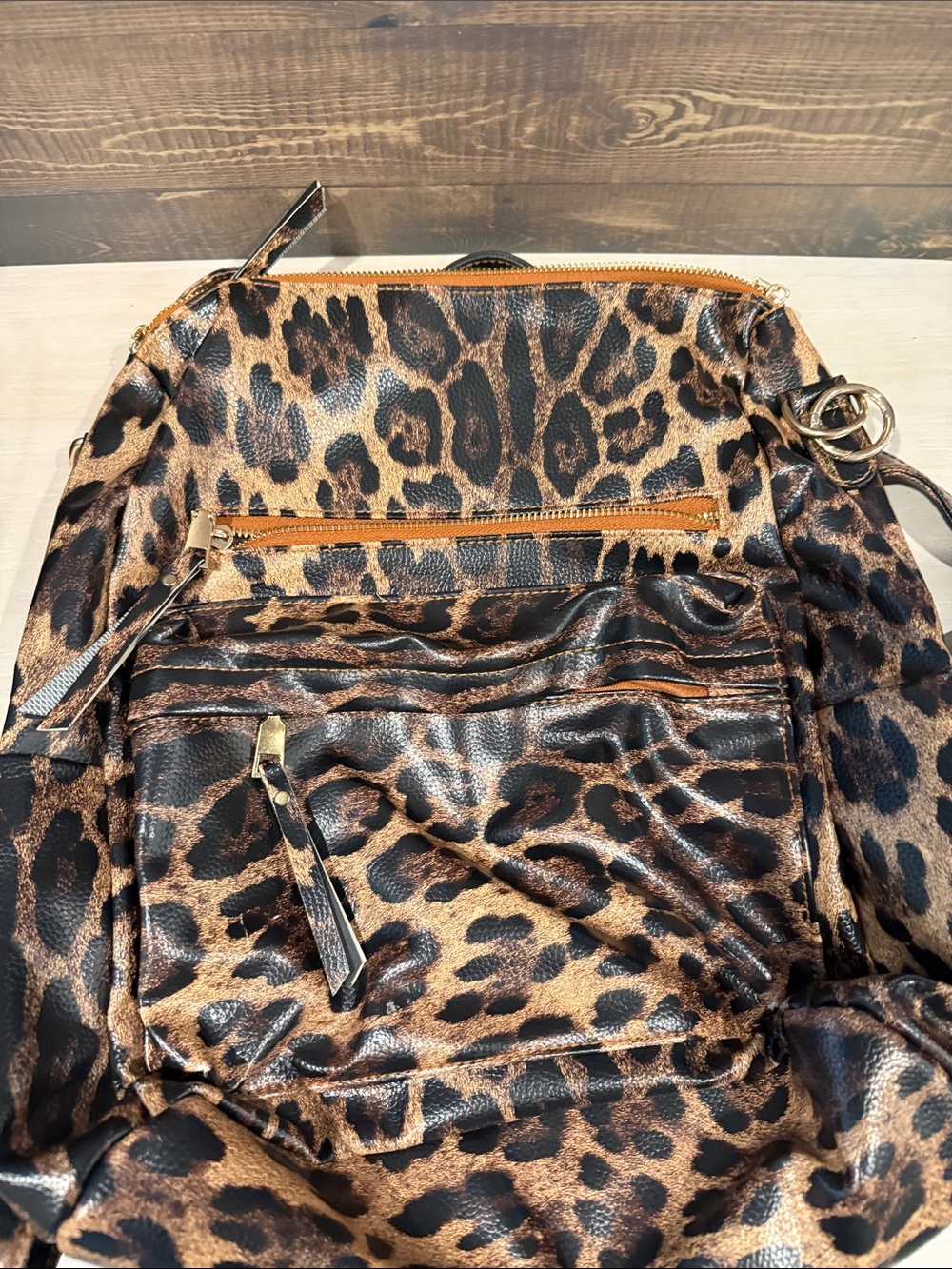 Leopard Print Crossbody Bag - Brown Leopard